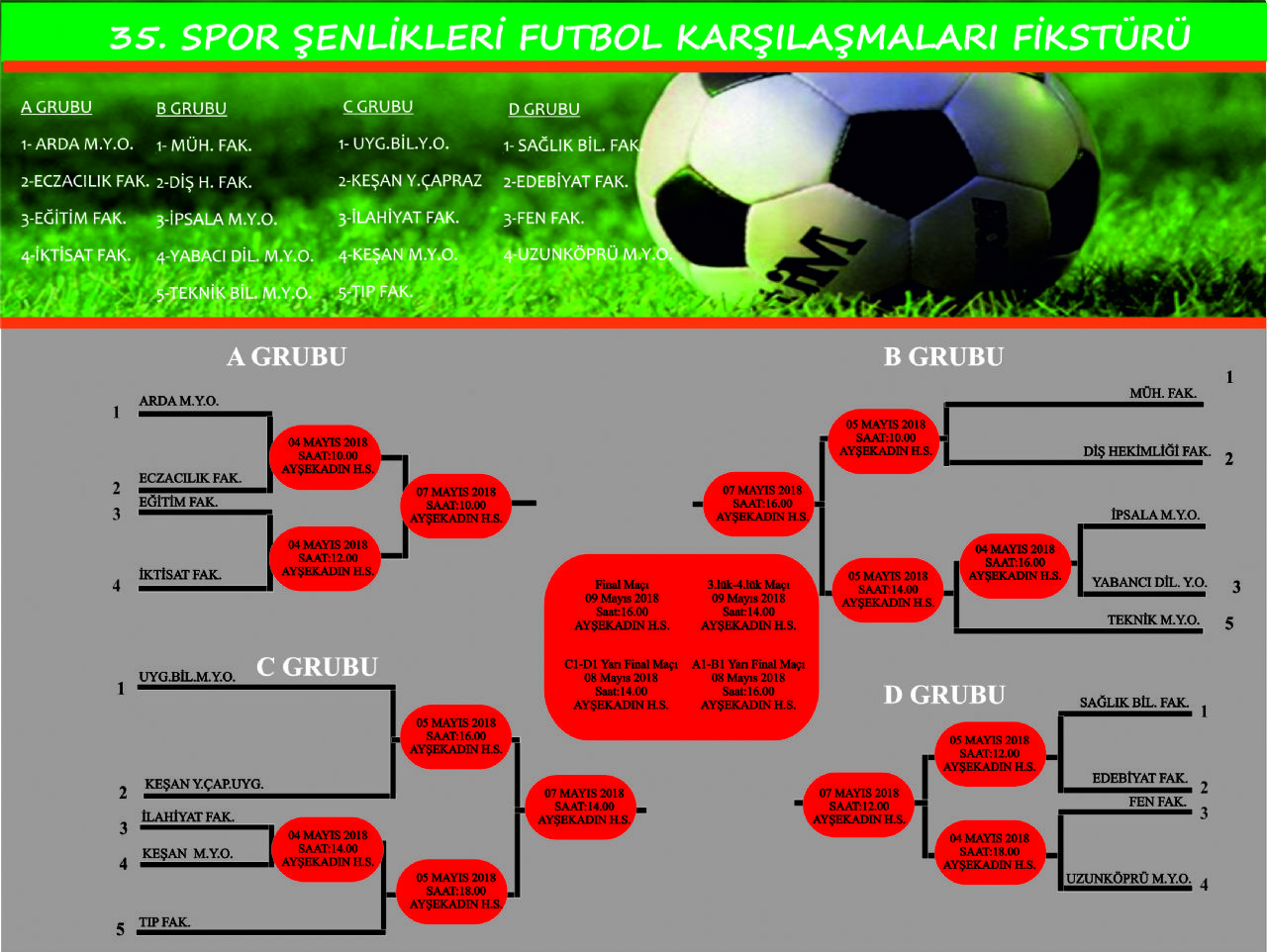 ?MYO Futbol ve Erkek Voleybol Tak?mlar? Yar? Finalde